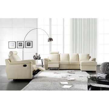 Sofá de la sala de estar con el sofá moderno de cuero genuino conjunto (c812)